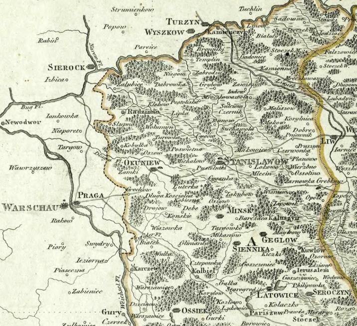 Rozgraniczenie&#x20;zaboru&#x20;pruskiego&#x20;i&#x20;austrackiego&#x20;na&#x20;obszarze&#x20;dziś&#x20;podległym&#x20;Nadleśnictwu&#x20;Drewnica&#x2c;&#x20;1803r