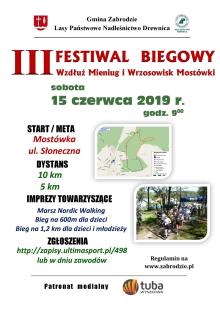 III Festiwal Biegowy Wzdłuż Mieniug i Wrzosowisk Mostówki