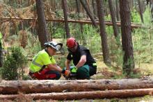 Leśne szkolenie strażaków