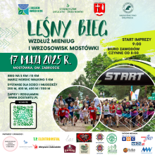 Leśny Bieg wzdłuż Mieniug i Wrzosowisk Mostówki